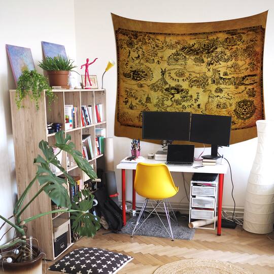 RoomMates Legends Of Zelda Map Tapestry